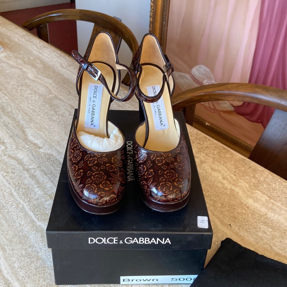 Never worn Dolce and Gabbana platforms from the early 2000’s.